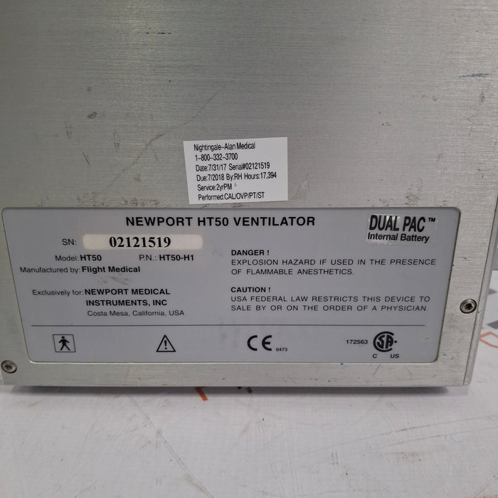 Newport Medical HT50 Ventilator