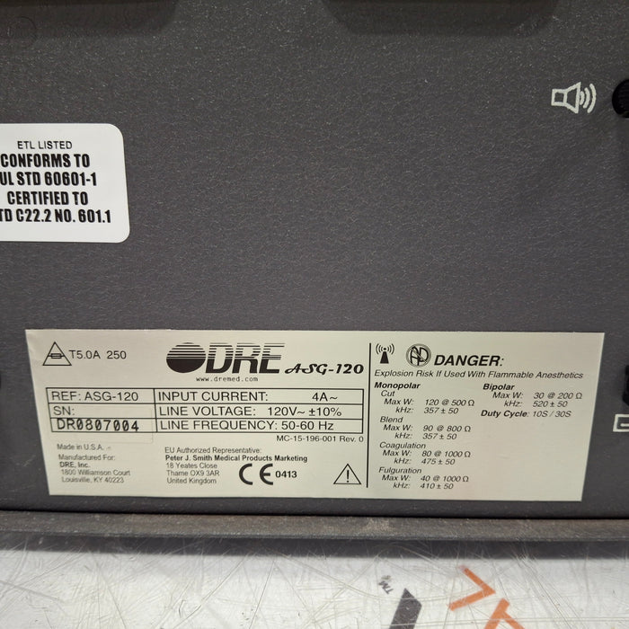 DRE Medical ASG-120 Electrosurgical Generator