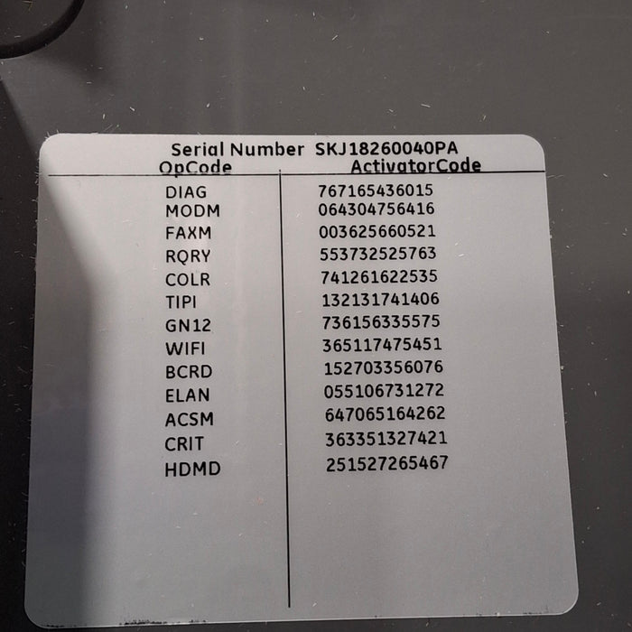 GE Healthcare MAC 5500 HD ECG without CAM Module