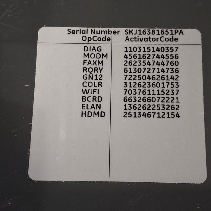 GE Healthcare MAC 5500 HD ECG without CAM Module