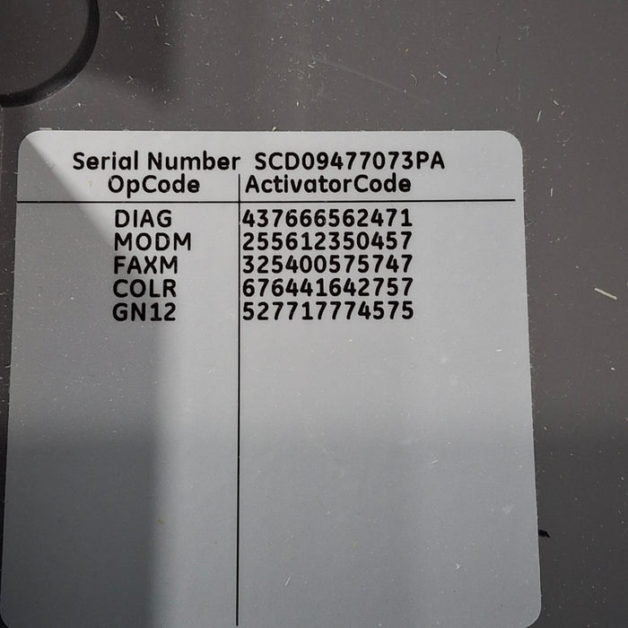 GE Healthcare MAC 5500 ECG without CAM Module