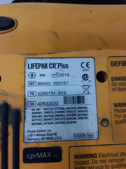 Medtronic LifePak CR Plus Defibrillator