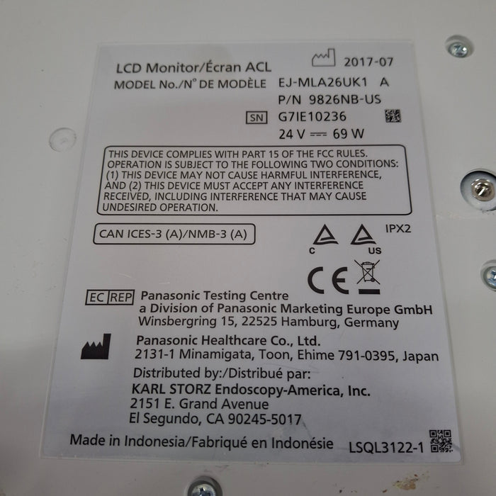 Karl Storz EJ-MLA26UK1 26" LED Surgical Display