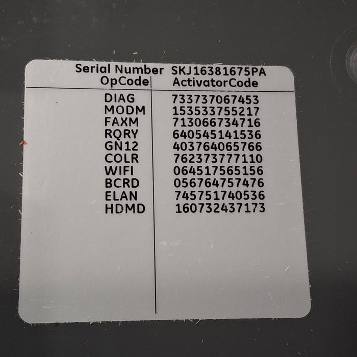 GE Healthcare MAC 5500 HD ECG without CAM Module