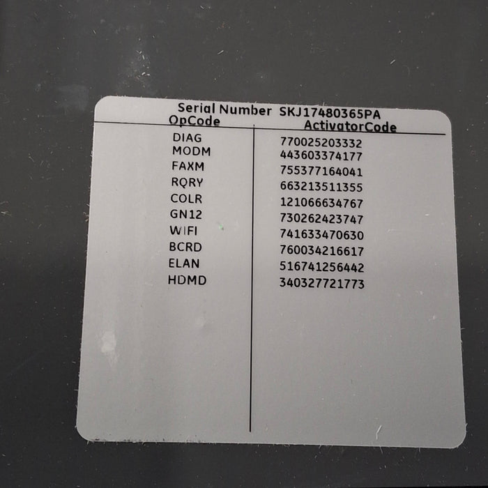 GE Healthcare MAC 5500 HD ECG without CAM Module