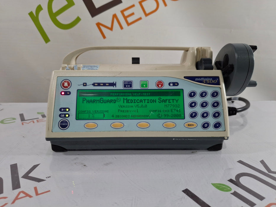 Smiths Medical Medfusion 3500 Version 5 Syringe Infusion Pump
