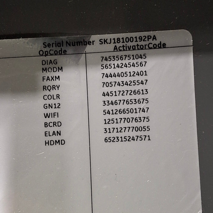 GE Healthcare MAC 5500 HD ECG without CAM Module