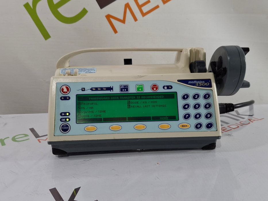 Smiths Medical Medfusion 3500 Version 5 Syringe Infusion Pump