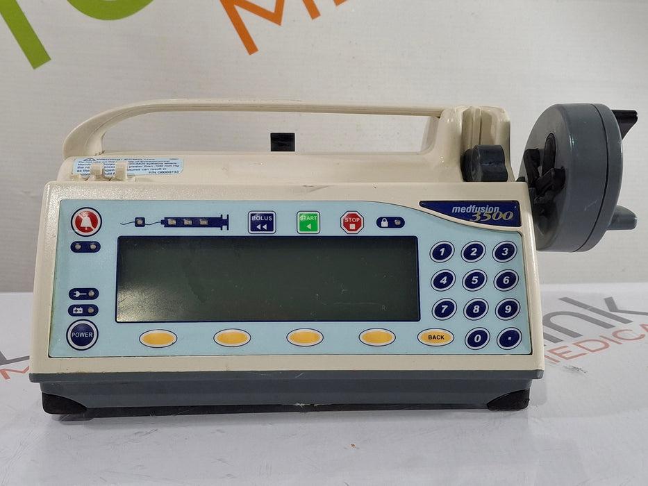Smiths Medical Medfusion 3500 Version 5 Syringe Infusion Pump