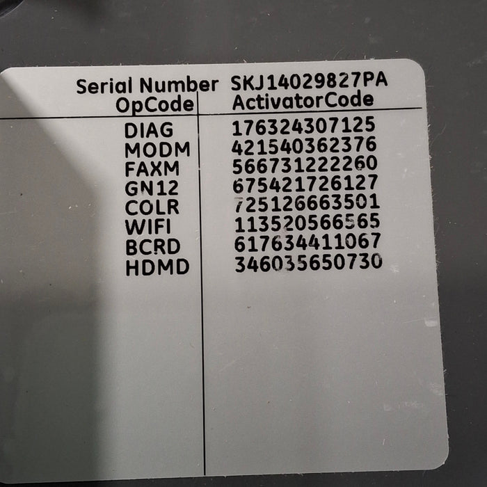 GE Healthcare MAC 5500 HD ECG without CAM Module