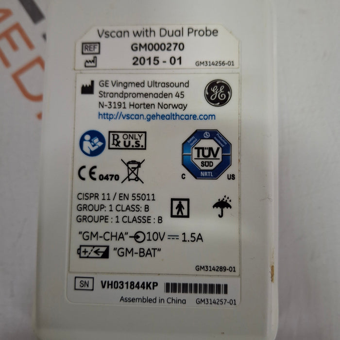 GE Healthcare V-Scan Dual Probe Handheld Ultrasound