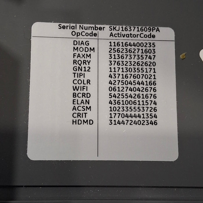 GE Healthcare MAC 5500 HD ECG without CAM Module
