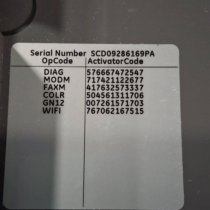 GE Healthcare MAC 5500 ECG without CAM Module