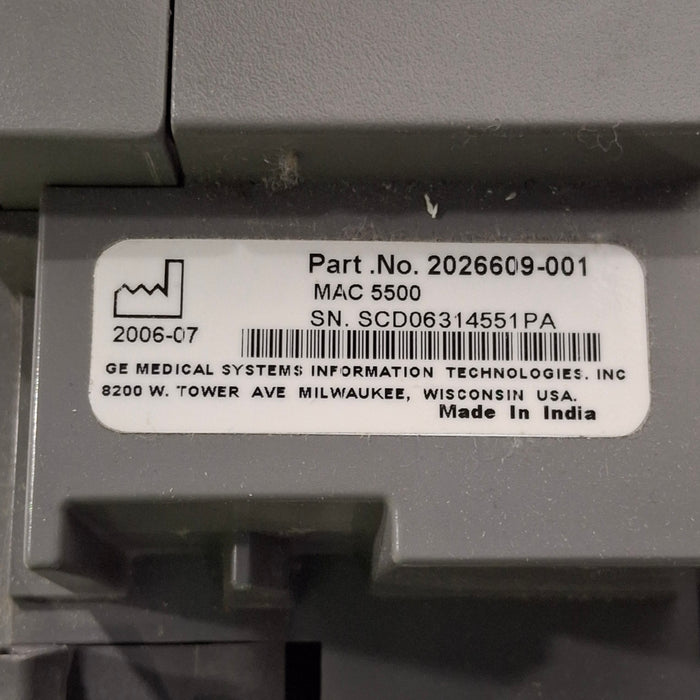 GE Healthcare MAC 5500 HD ECG without CAM Module