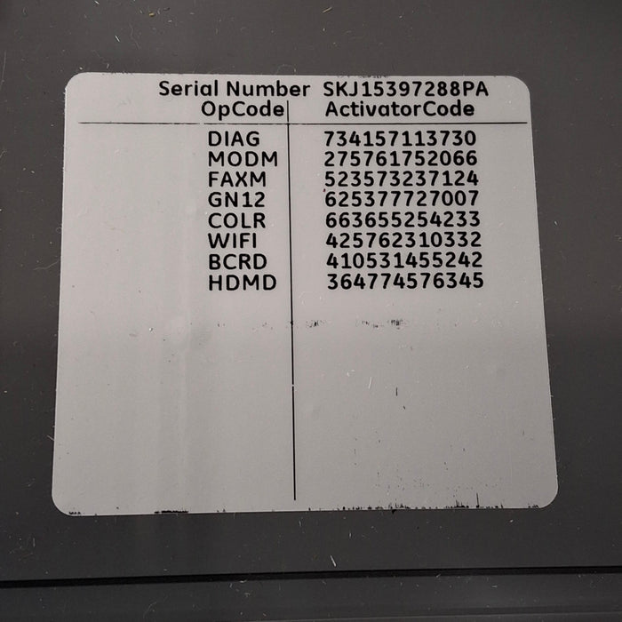 GE Healthcare MAC 5500 HD ECG without CAM Module