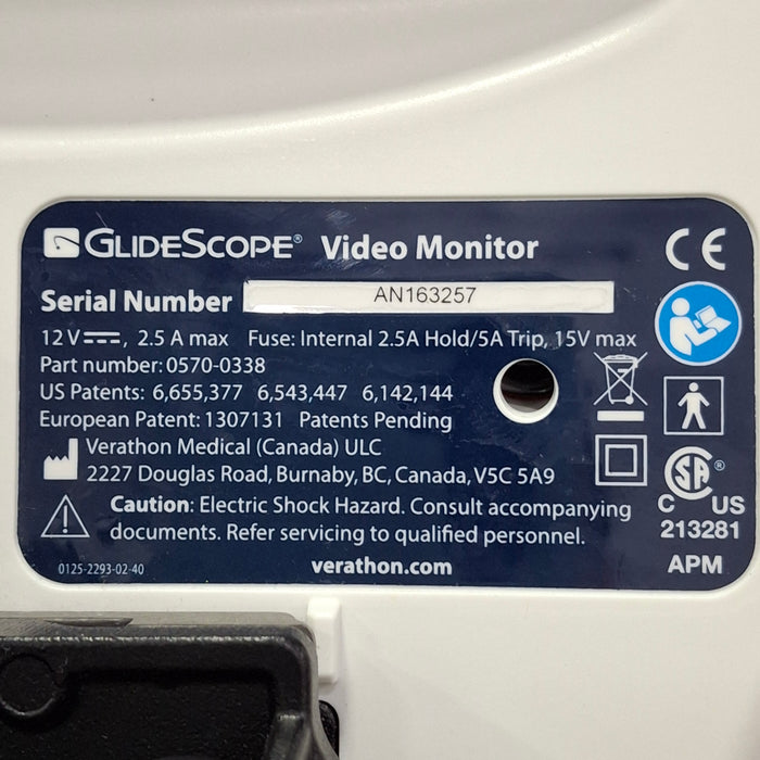 Verathon Medical, Inc Glidescope Video Laryngoscope