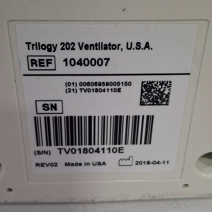 Respironics Trilogy 202 Ventilator