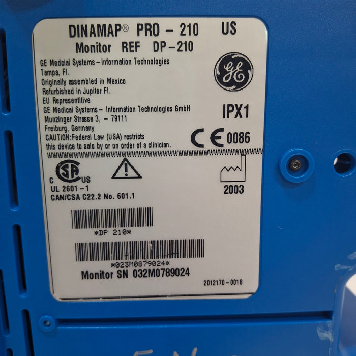 GE Healthcare Pro 200V2 Vital Signs Monitor