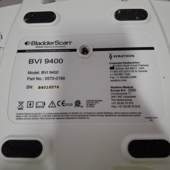 Verathon Medical, Inc BVI 9400 Bladderscan
