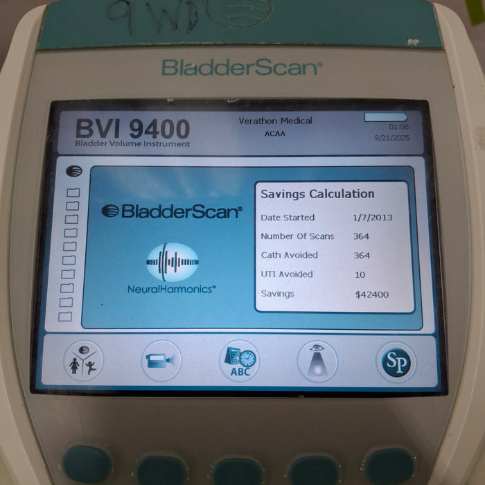 Verathon Medical, Inc BVI 9400 Bladderscan