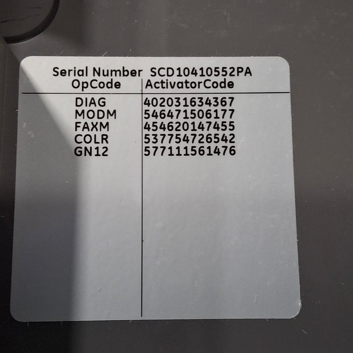 GE Healthcare MAC 5500 ECG without CAM Module