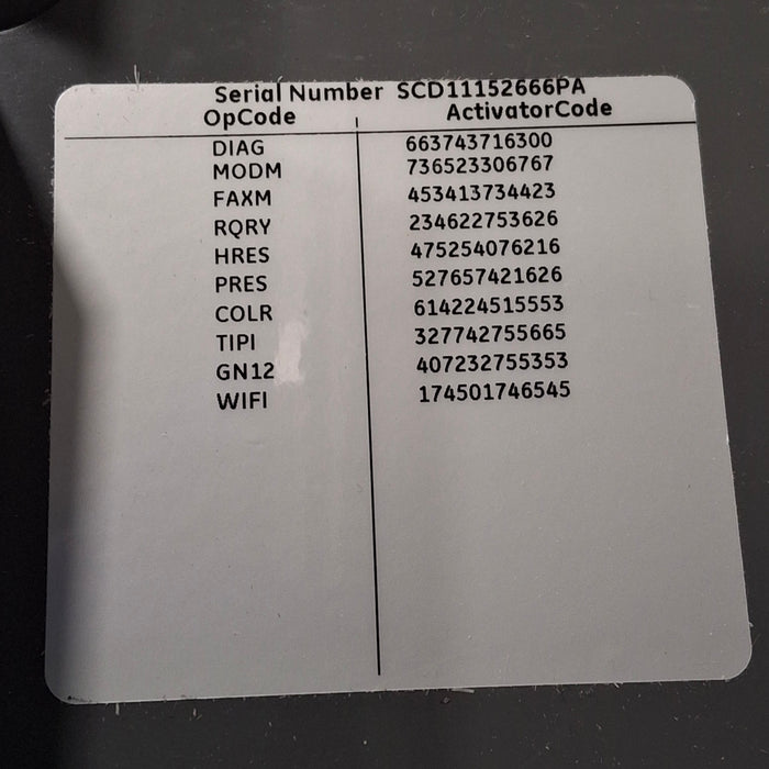 GE Healthcare MAC 5500 ECG without CAM Module