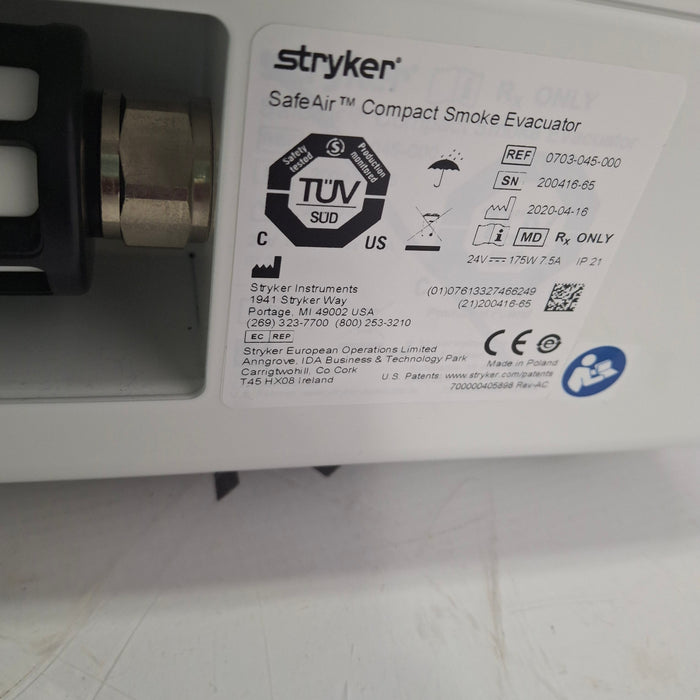 Stryker SafeAir Compact Smoke Evacuator