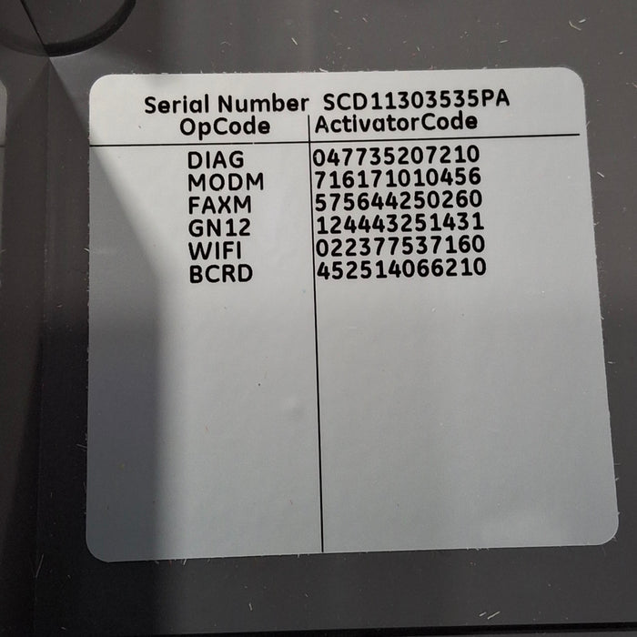 GE Healthcare MAC 5500 ECG without CAM Module