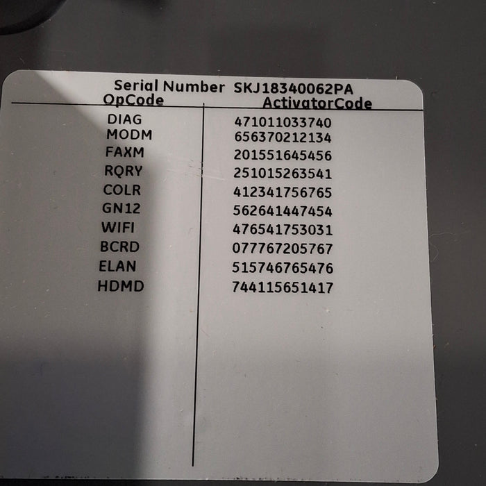 GE Healthcare MAC 5500 HD ECG without CAM Module