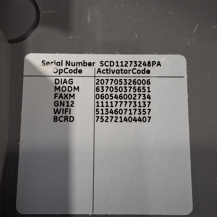 GE Healthcare MAC 5500 ECG without CAM Module