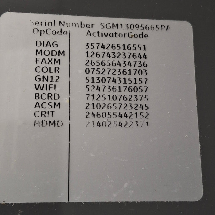 GE Healthcare MAC 5500 HD ECG without CAM Module