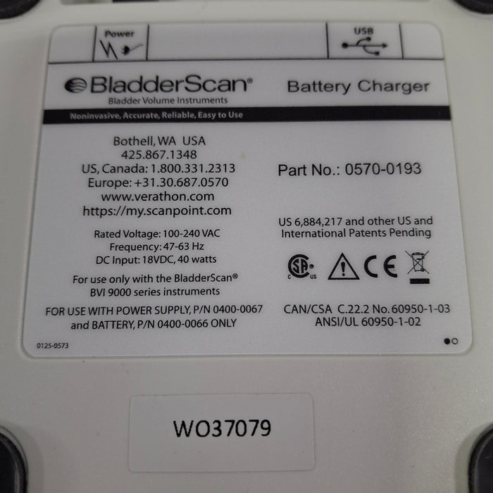 Verathon Medical, Inc BladderScan 0570-0193 Battery Charger