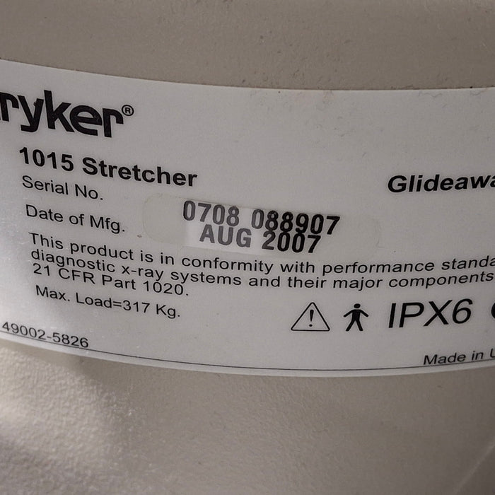 Stryker 1015 Big Wheel Glideaway Stretcher