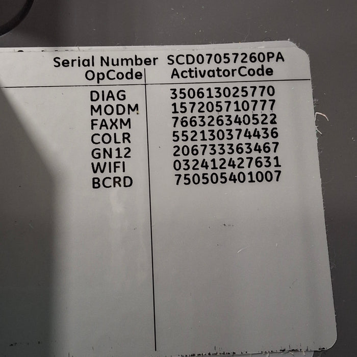 GE Healthcare MAC 5500 ECG without CAM Module