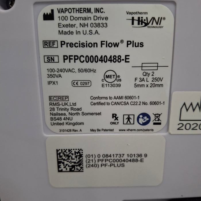 Vapotherm Precision Flow Plus Meter Humidifier