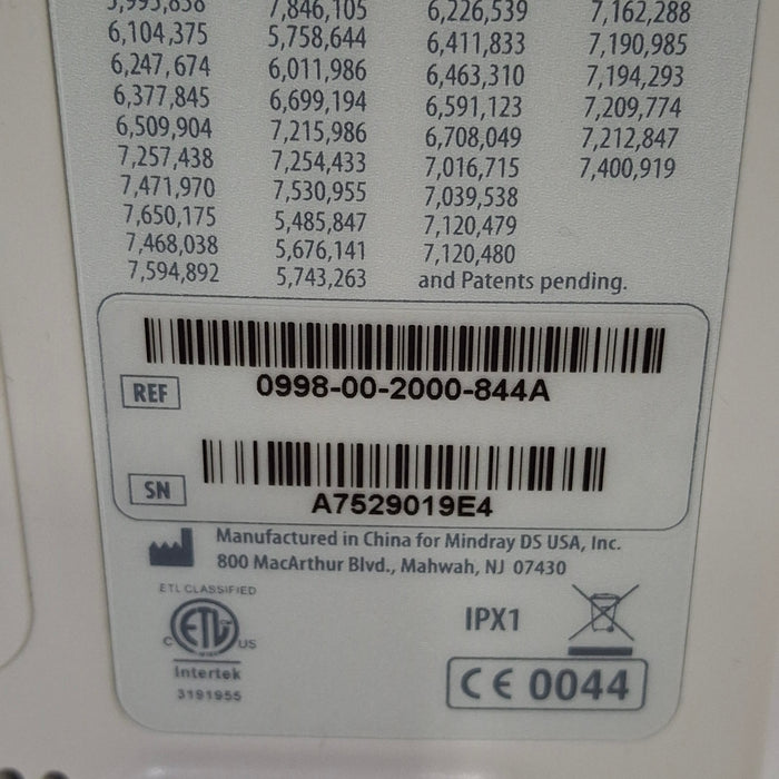 Mindray Datascope Accutorr V Vital Signs Monitor