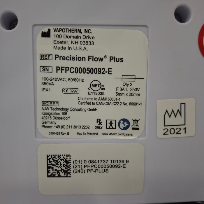 Vapotherm Precision Flow Plus Meter Humidifier