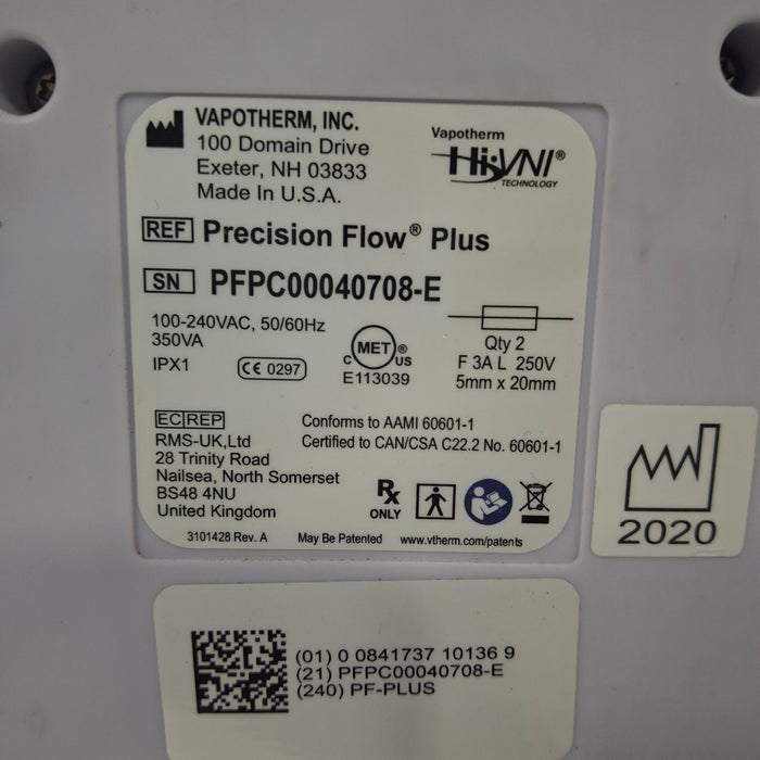 Vapotherm Precision Flow Plus Meter Humidifier