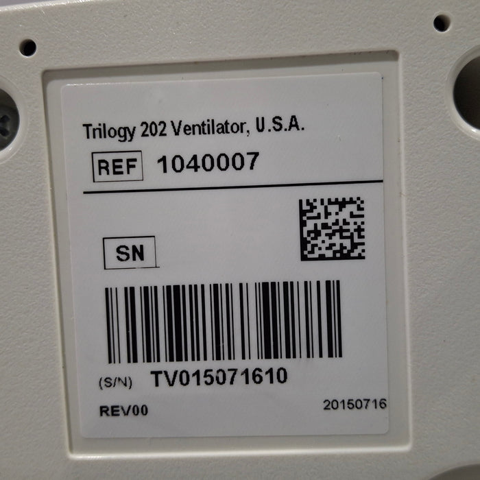 Respironics Trilogy 202 Ventilator