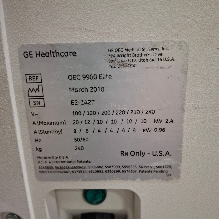 OEC Medical Systems 9900 Elite C-Arm