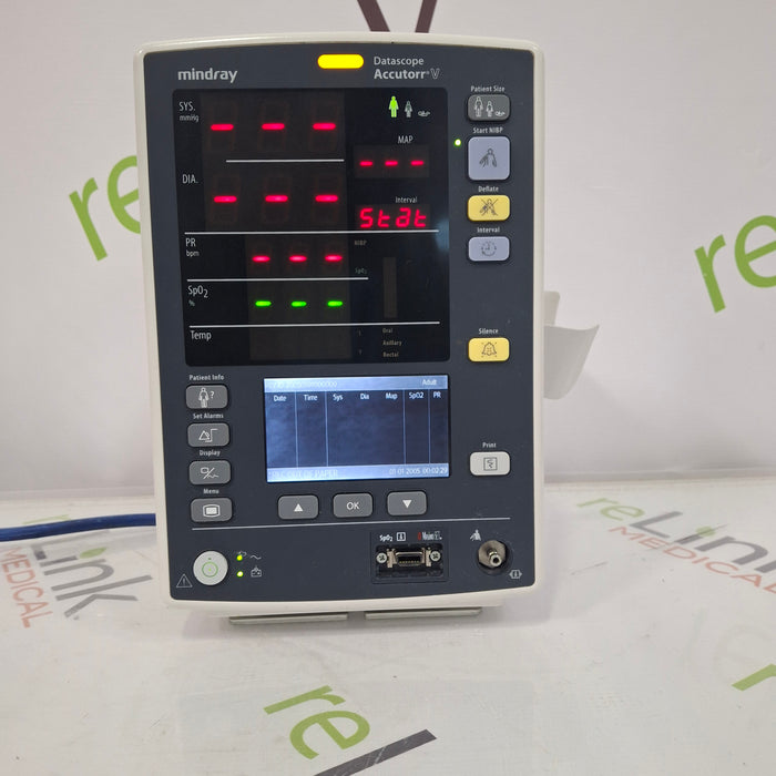 Mindray Datascope Accutorr V Vital Signs Monitor