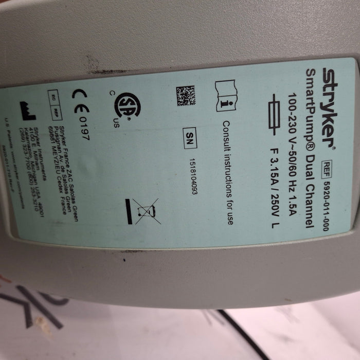 Stryker SmartPump Dual Channel Tourniquet