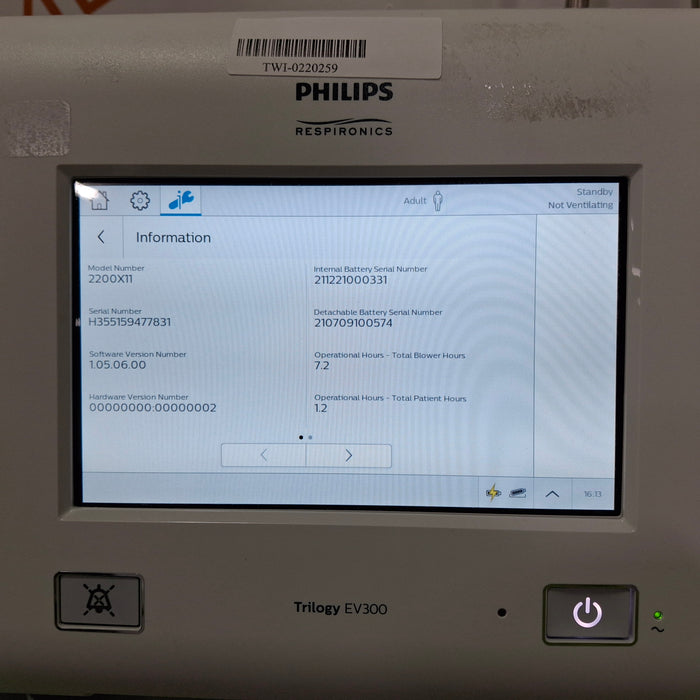 Philips Trilogy EV300 Ventilator