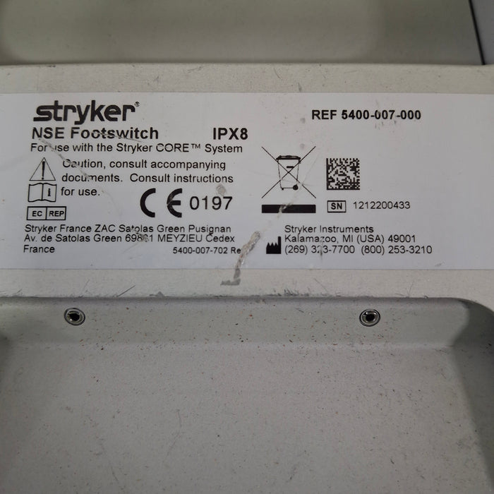 Stryker 5400-007-000 NSE Footswitch