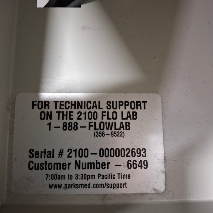 Parks Flo-Lab 2100-SX Vascular System