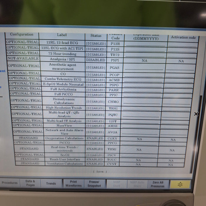 GE Healthcare Carescape B650 Post Anesthesia Care Patient Monitor