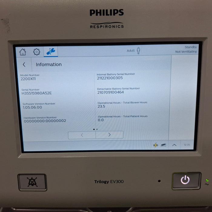 Philips Trilogy EV300 Ventilator