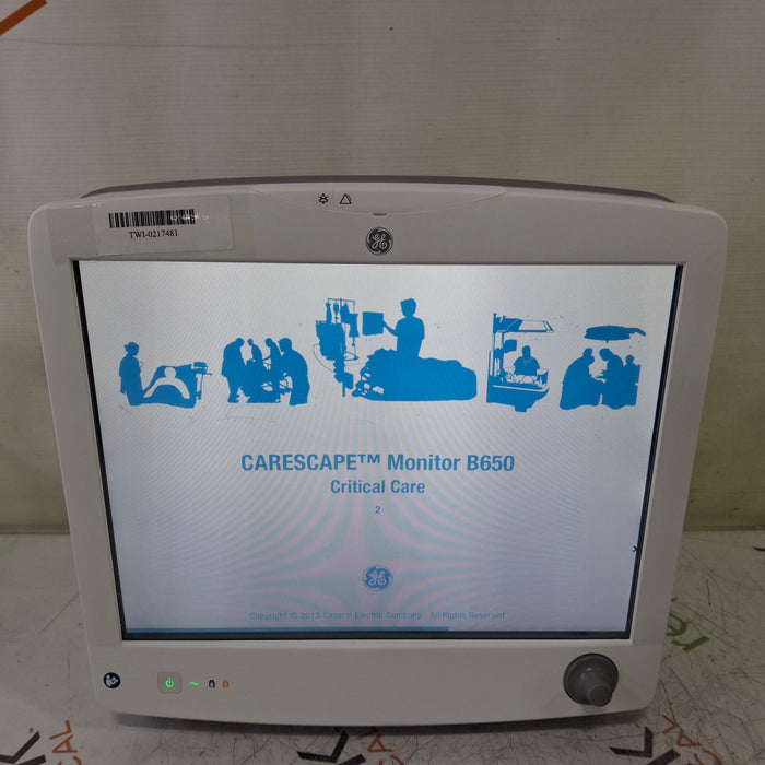 GE Healthcare Carescape B650 Critical Care Patient Monitor