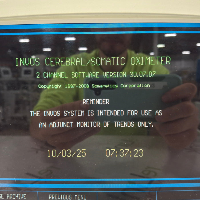Somanetics Invos 5100C Cerebral Oximeter Monitor
