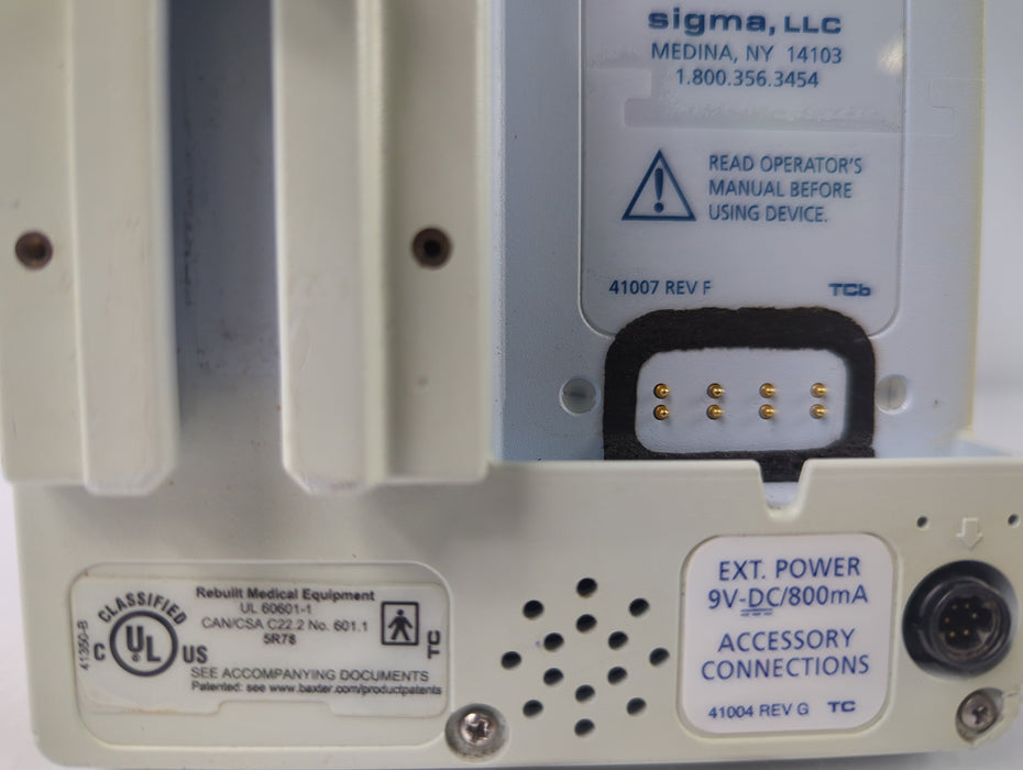 Baxter Sigma Spectrum 6.02.07 without Battery Infusion Pump